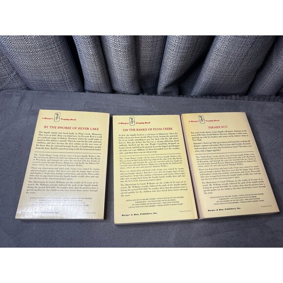 LITTLE HOUSE ON THE PRAIRIE Yellow Laura Ingalls Wilder 1971 Lot of 9 Books PB - Picture 12 of 16